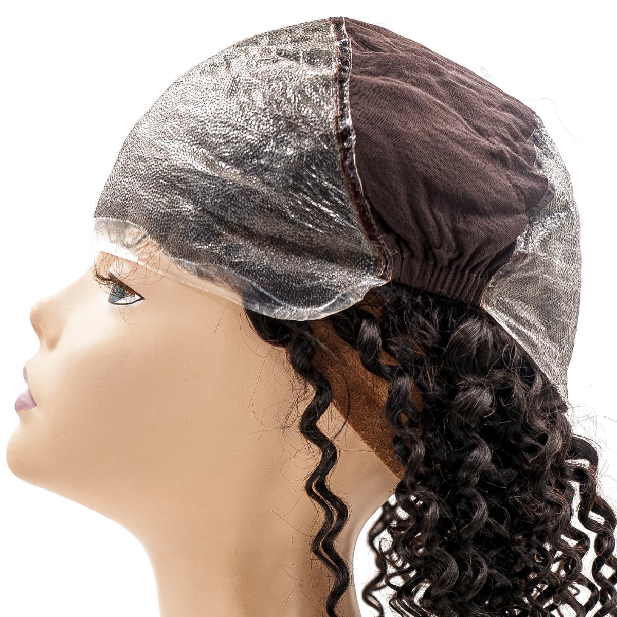 Curly Skin Polyurethane Medical Wig